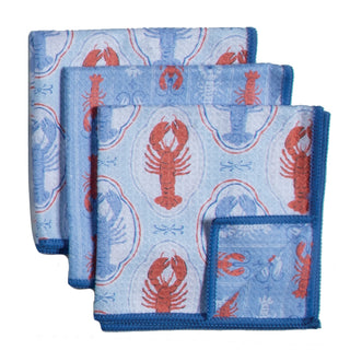 Lobster Stripe Earth Cloths Set of 3