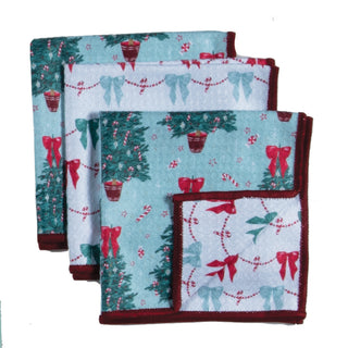 Candy Cane Trees Earth Cloths Set of 3