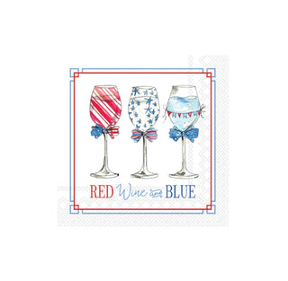 Patriotic Wine Cocktail Napkins