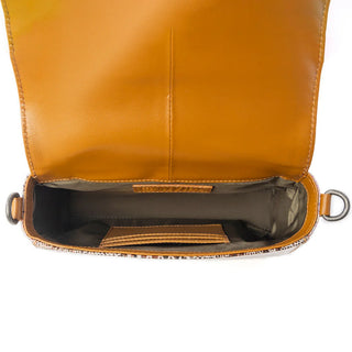 Elysian Charm Shoulder Bag in Onyx Snake Print