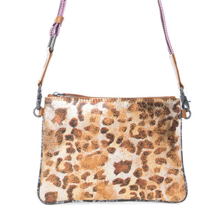 Safari Dawn Crossbody Bag in Golden Snake Print