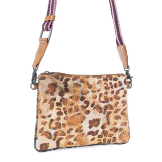 Safari Dawn Crossbody Bag in Golden Snake Print