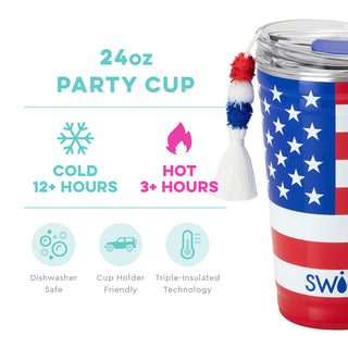 All American Party Cup 24oz Tumbler