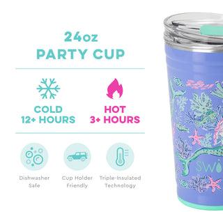 Under the Sea Party Cup 24oz Tumbler