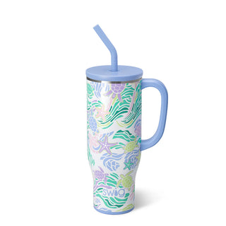 Sea Swirl Mega Mug 30oz Tumbler