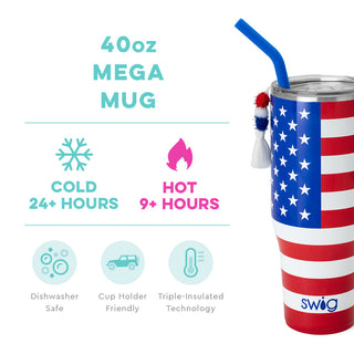 All American Mega Mug 40oz Tumbler