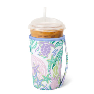 Sea Swirl Medium Iced Cup Coolie