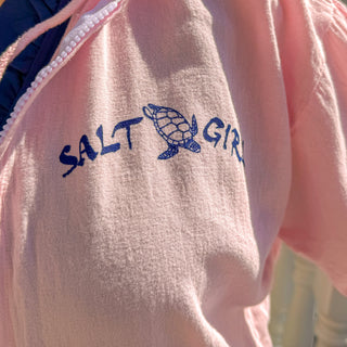 Salt Girl Jacket in Pink - Turtle