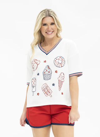 Summer Fun Top in White