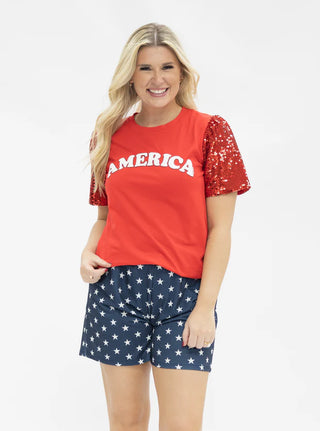 Seeing Stars Shorts in Navy