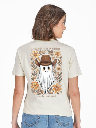 Apparently I Have An Attitude Short Sleeve T-Shirt in Linen