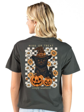 Hiss Or Treat Short Sleeve T-Shirt in Thunder