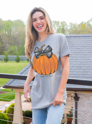 Pretty As A Pumpkin T-Shirt In Storm Heather