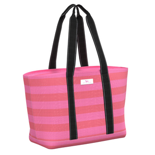 Joyride Woven Tote Large In Bubblegum And Watermelon