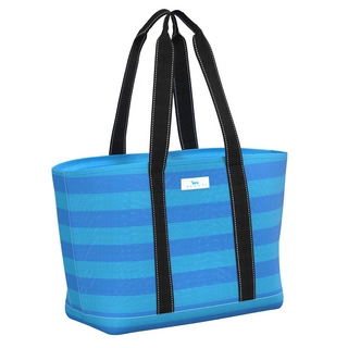 Joyride Woven Tote Large In French Blue And Pool