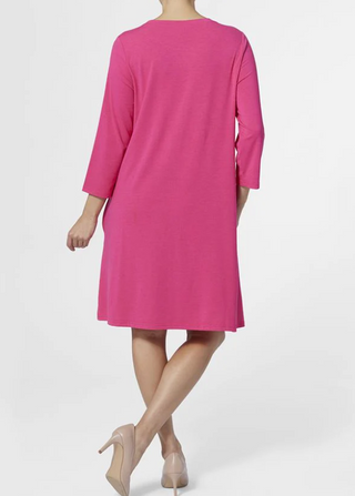 Oh So Soft Essential Tunic Dress in Raspberry