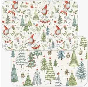 Jolly Gnomes Reversible Plastic Placemat