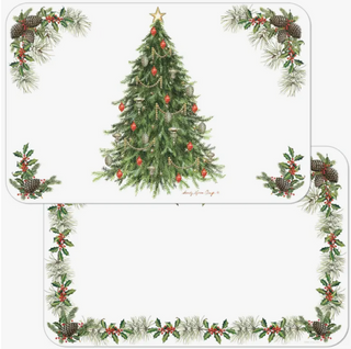 O Christmas Tree Reversible Plastic Placemat