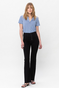 Bootcut Raw Hem Jeans by Judy Blue