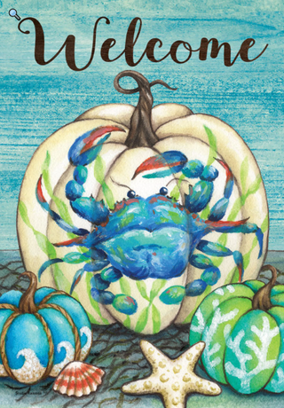 Crabby Pumpkin Flag - FM