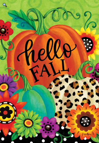 Hello Fall Flag - FM