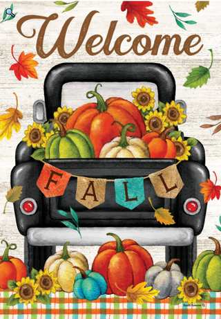 Pumpkin Truck Flag - FM