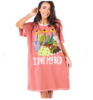 I Love My Bed Plant Women's Nightshirt