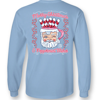 "Peppermint Wishes" Long Sleeve Tee