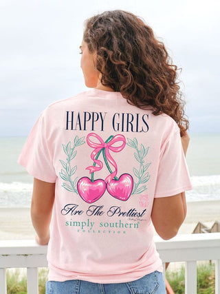 Happy Girls are the Prettiest Short Sleeve T-Shirt
