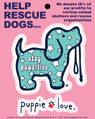 Stuck On It Puppie Love Vinyl Sticker
