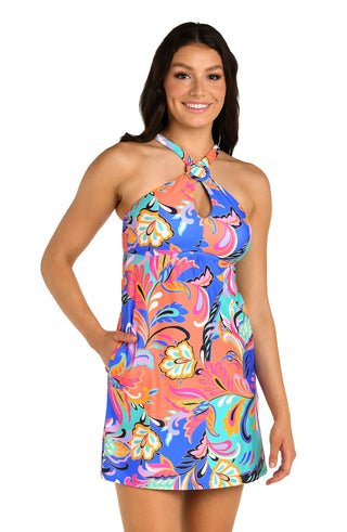 Break In The Clouds Coverup Shift Dress in Multi