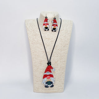 Present Gnome Necklace Set