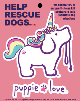 Stuck On It Puppie Love Vinyl Sticker