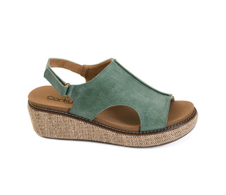 Corkys Volta II Wedge in Leaf Green