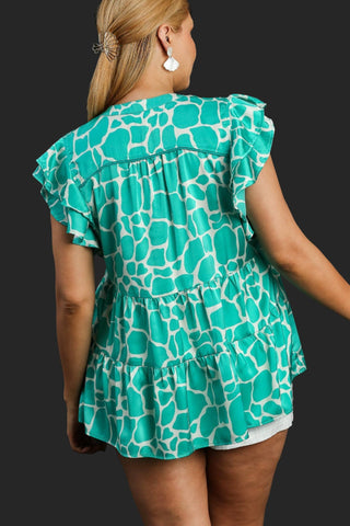 Wild Side Top in Emerald