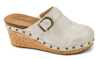 Corkys Who Knew Wedge Clogs In Ivory