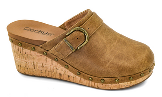 Corkys Who Knew Wedge Clogs In Tan
