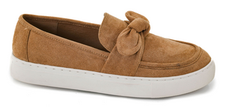 Corkys Why Knot Loafers In Camel Faux Suede