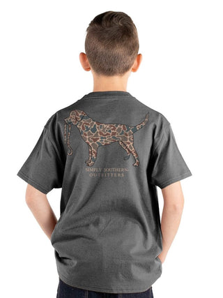 Kids Old Dog Short Sleeve T-Shirt in Thunder