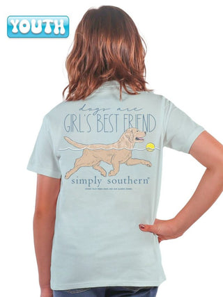 Youth Dogs are Girl's Best Friend Short Sleeve T-Shirt