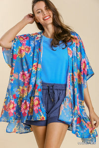 Nella Kimono in Cobalt