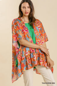 Nella Kimono in Tangerine