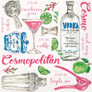 Paper Cocktail Napkins Pack of 20 Cosmopolitan