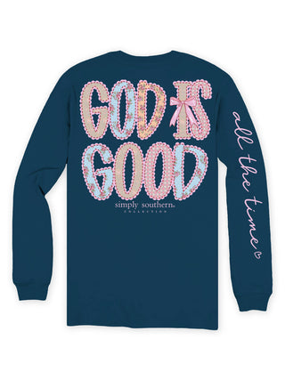 God Is Good Long Sleeve T-Shirt In Iceland