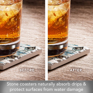 "Rockhampton Sandpipers"  Tumbled Tile Coaster 4pk