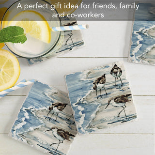 "Rockhampton Sandpipers"  Tumbled Tile Coaster 4pk