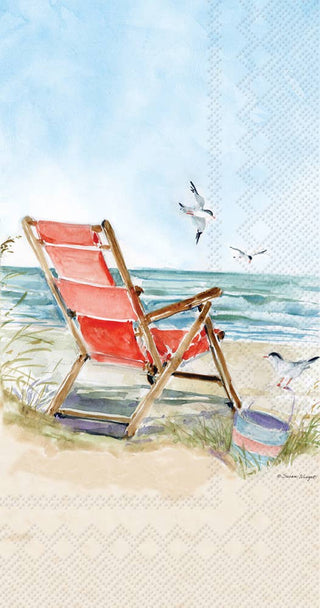 Beach Chairs Paper Guest Towels