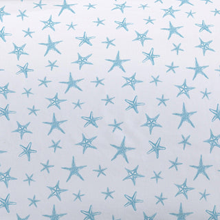 4-Piece Coastal Microfiber Sheet - Newport Collection: Twin / Coastal - Starfish - Blue