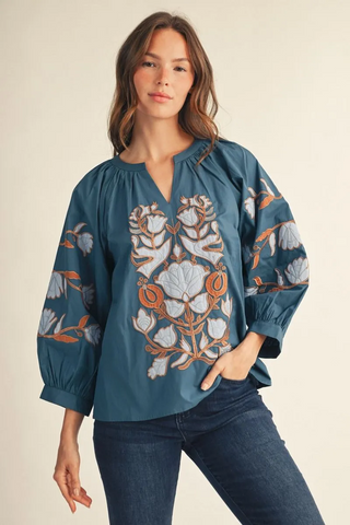 Wonderful Days Top In Teal