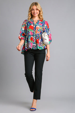 Fall Flowers Top